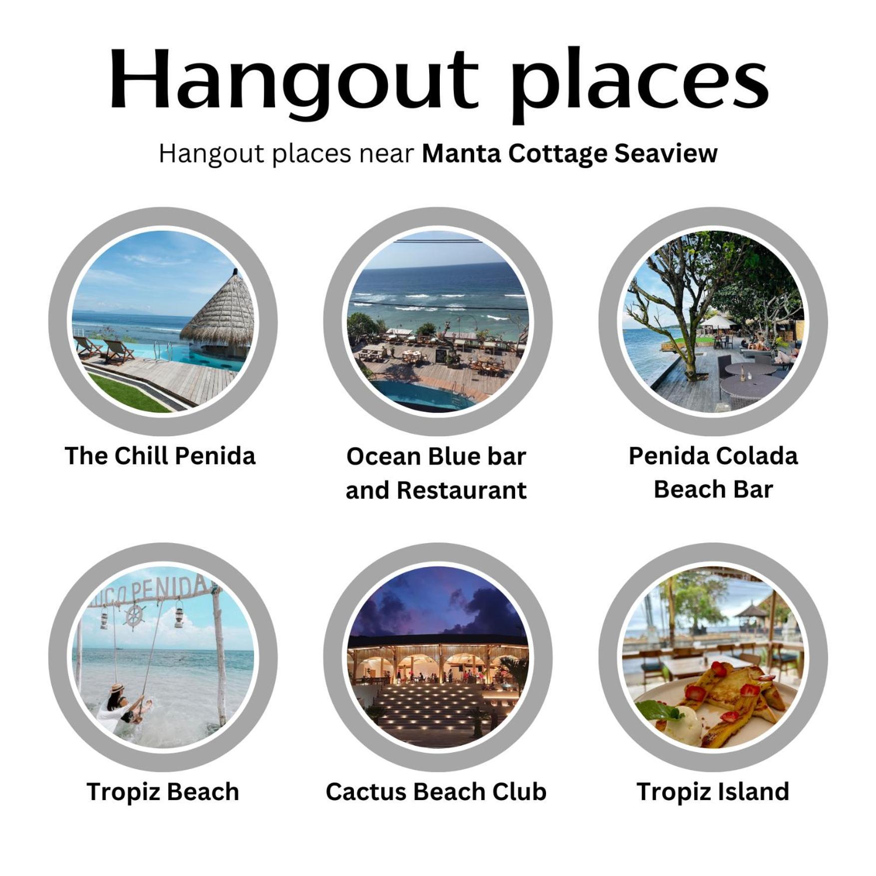 Manta Cottages With Sea View Batununggul Exteriör bild